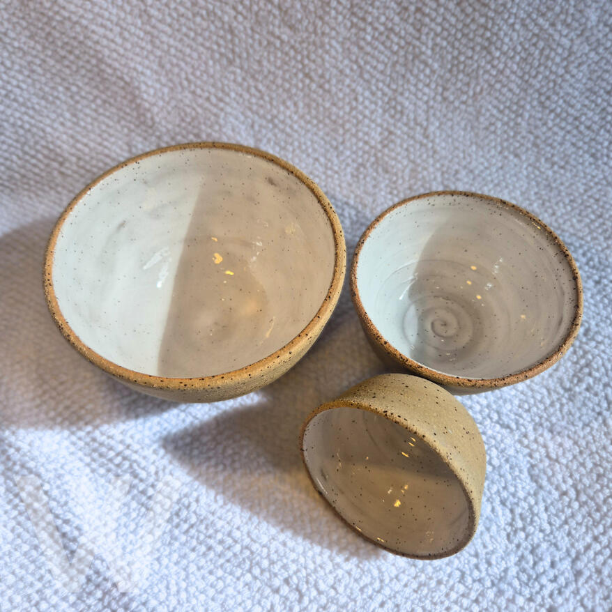 White bowls