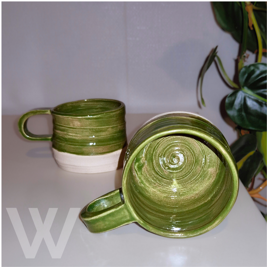 Green Espresso Mugs