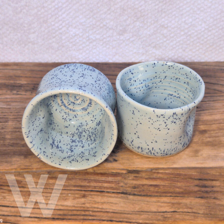 Blue speckled tumbler