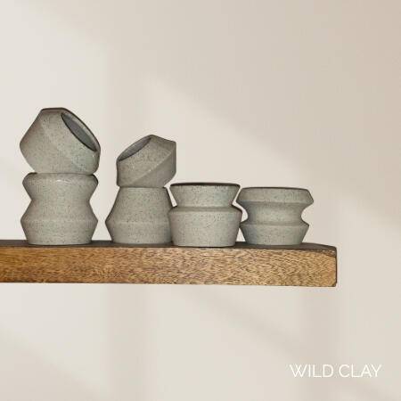 Impractical Tumbler Set $135.00 Range from 175ml to 250ml Out of stock Clear glaze on speckled clay.