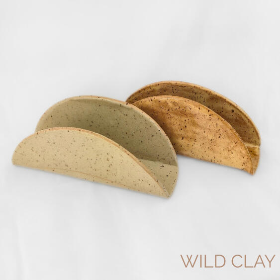 Napkin Holders $40.00 | 1Available Functional pottery with a natural artisan touch. Golden Hour.