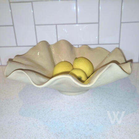 Waffle Bowl Nude Preorder Add a statement piece to your table. No two platters are ever the same.
