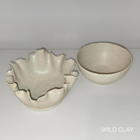 Sahara Speckle bowls Ruffle $35.50 | 6 H by 13cm W | Out of stock Bowl $18.00 | 5.5H x 11cm W | Out of stock