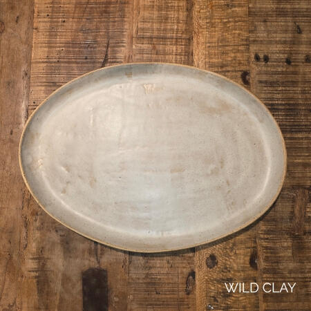 Sahara Speckle Platter $163.50 | 30cm W x 42cm L | 1 in stock Rustic oval entertaining platter.